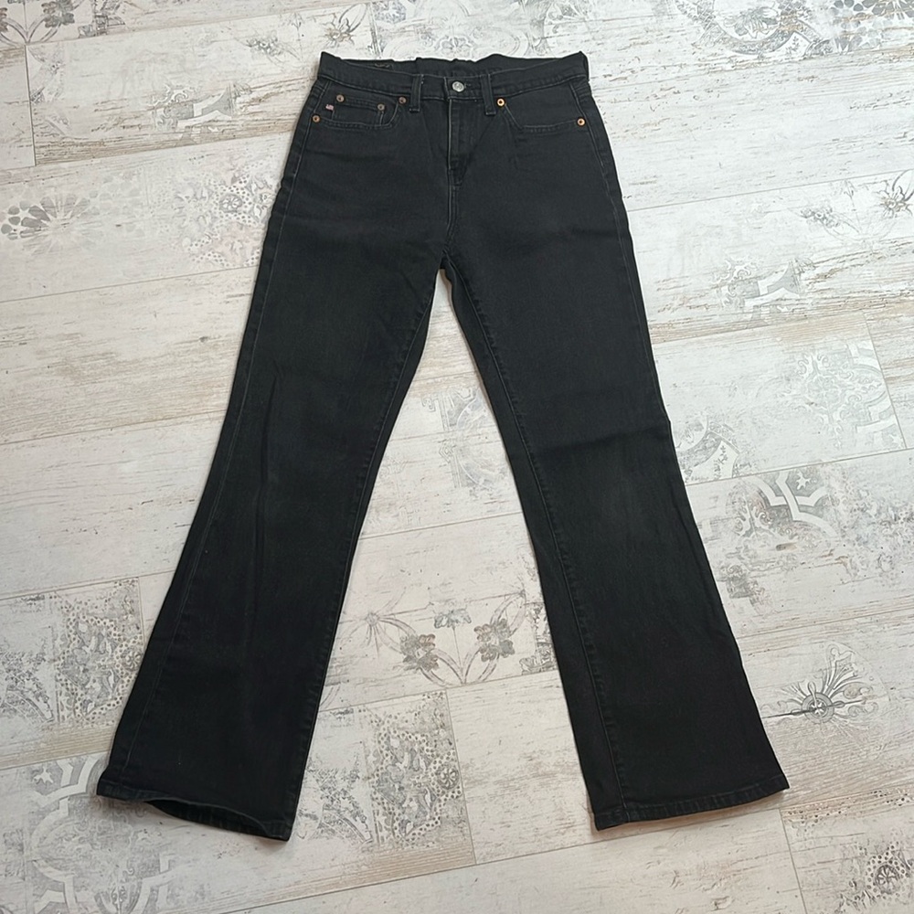 Polo by Ralph Lauren Vintage Black Classic Bootcut Jeans Size 8